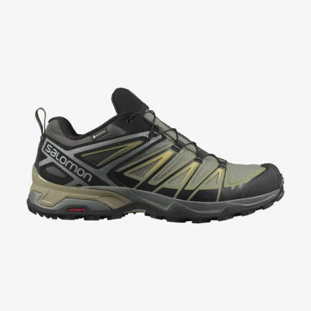 Salomon X ULTRA 3 GORE-TEX Mens Hiking Shoes Olive | Salomon South Africa